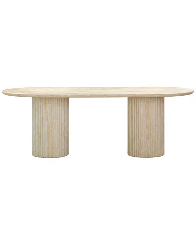 Tov Furniture Brut Travertine Pattern Indoor/outdoor Dining Table