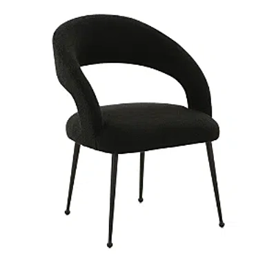 Tov Furniture Rocco Black Boucle Dining Chair