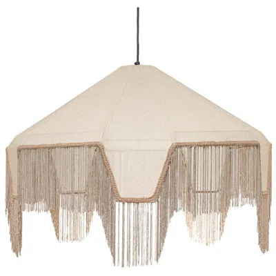 Tov Furniture Buchanan Fringed Angled Pendant Light In Neutral