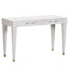 Tov Furniture Burl Work Desk In White