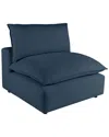 Tov Furniture Cali Armless Chair In Navy