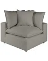 Tov Cali Slate Corner Chair In Grey