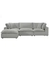 Tov Cali Slate Modular 4 Piece Sectional In Grey