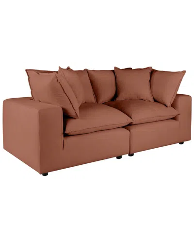 Tov Furniture Cali Modular Loveseat In Red