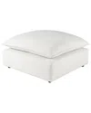 Tov Furniture Cali Ottoman In White