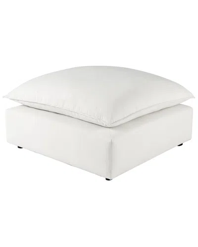 Tov Furniture Cali Ottoman In White