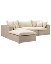 Tov Furniture Cali Outdoor Modular Sectional In White