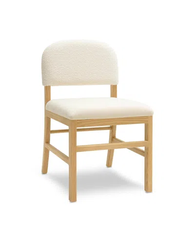 Tov Furniture Calla Performance Velvet Dining Chair In White