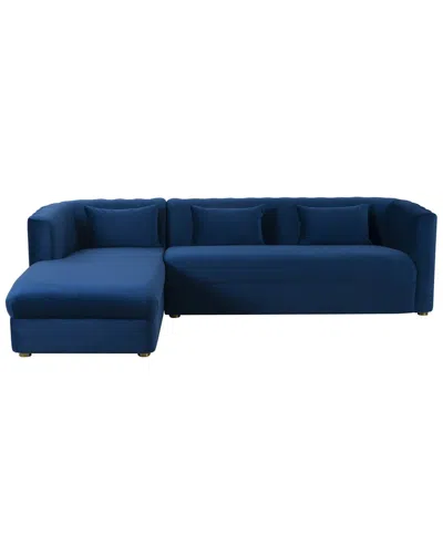 Tov Callie Navy Left Velvet Sectional
