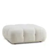 Tov Furniture Calliope Faux Shearling Modular Ottoman In Cream