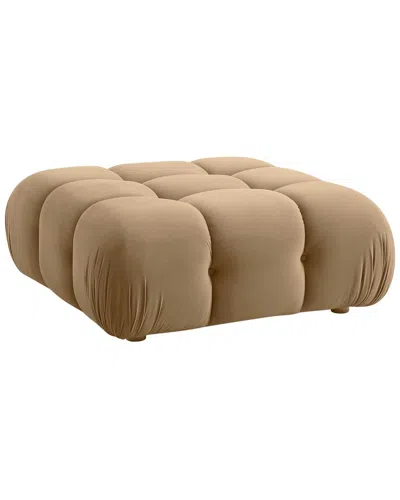 Tov Furniture Calliope Performance Velvet Ottoman In Brown