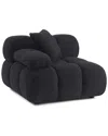 Tov Furniture Calliope Vegan Shearling Modular Armless Chair