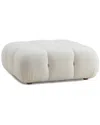 Tov Furniture Calliope Faux Shearling Modular Ottoman In White
