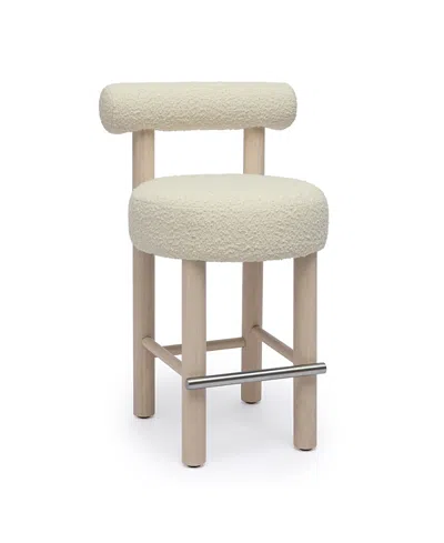 Tov Furniture Carmel Counter Stool In White