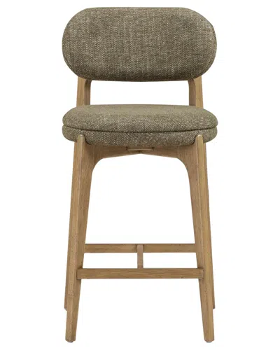 Tov Furniture Carnation Performance Fabric Counter Stool In Gray