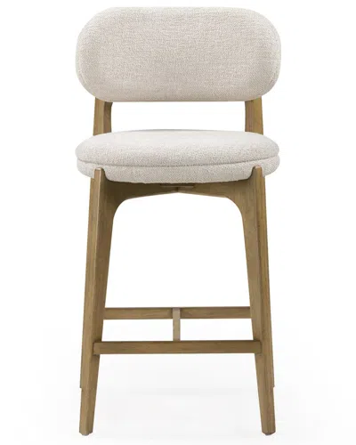 Tov Furniture Carnation Performance Fabric Counter Stool In White
