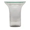 Tov Furniture Cassandra Clear Glass Flared Side Table In Clear