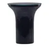 Tov Furniture Cassandra Glass Flared Side Table In Midnight Blue