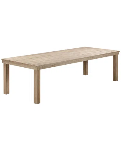 Tov Furniture Cassie Natural 108in Rectangular Outdoor Dining Table In Neutral