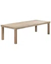 Tov Furniture Cassie Natural 108in Rectangular Outdoor Dining Table