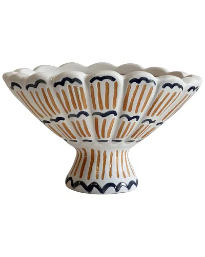 Tov Furniture Ceramic Roman Coral Bowl In Multi