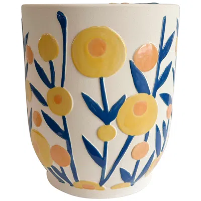 Tov Furniture Ceramic Summer Garden Table In Multi