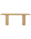 Tov Furniture Chelsea 79in Rectangular Dining Table In Brown