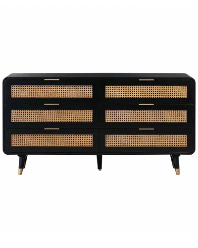 Tov Christine 6 Drawer Dresser In Black