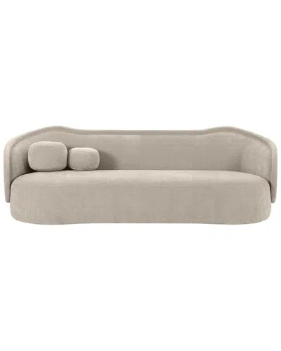 Tov Furniture Circe Textured Velvet Sofa In Neutral