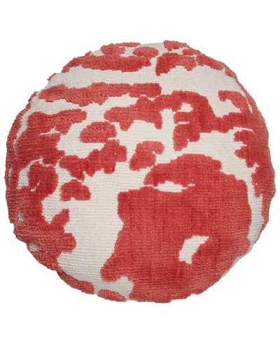 Tov Furniture Coast Tufted 20in Round Pillow In Pink