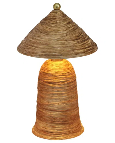 Tov Furniture Coco Pointed Table Lamp In Brown