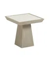 Tov Furniture Coco Washed Ash Side Table In White