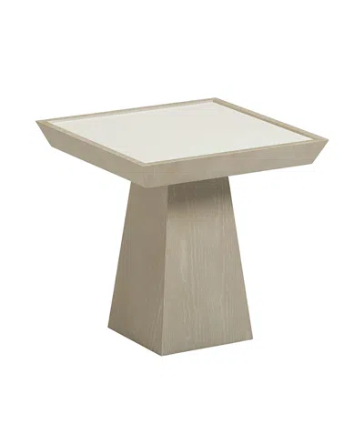 Tov Furniture Coco Washed Ash Side Table In White