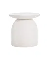Tov Furniture Concrete Side Table In White
