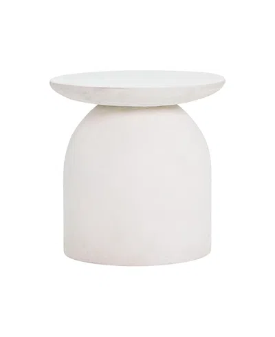 Tov Furniture Concrete Side Table In White