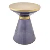 Tov Furniture Coral Side Table In Blue