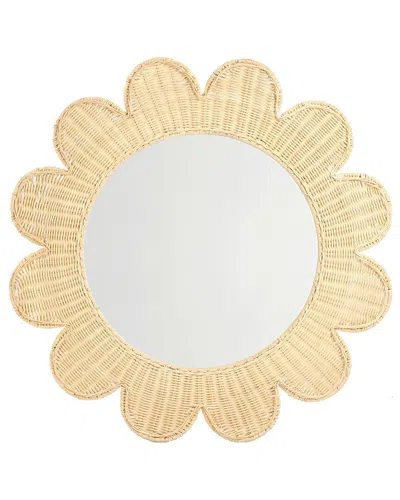 Tov Furniture Coralie Rattan Round Mirror