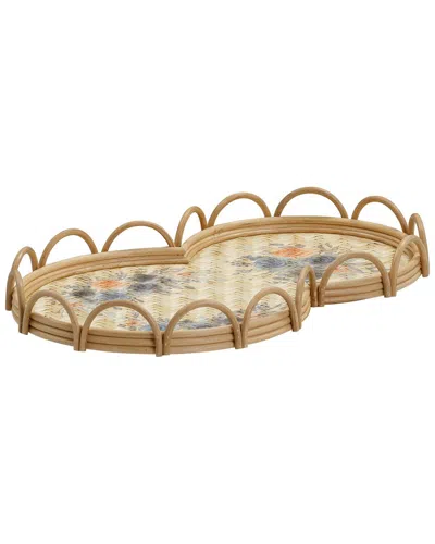 Tov Furniture Corey Figure Eight Bamboo Tray In Brown