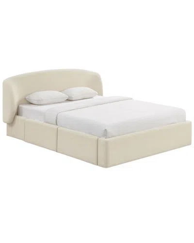 Tov Furniture Corey Upcycled Linen Queen Storage Bed