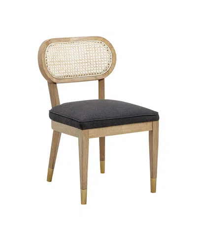 Tov Furniture Cosette Performance Linen Dining Chair In Black