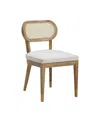 Tov Furniture Cosette Performance Linen Dining Chair In White