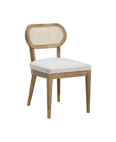 Tov Furniture Cosette Performance Linen Dining Chair In White