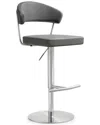 Tov Furniture Cosmo Bar Stool In Grey