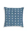 Tov Furniture Cotton 20 Inch Square Accent Pillow In Blue