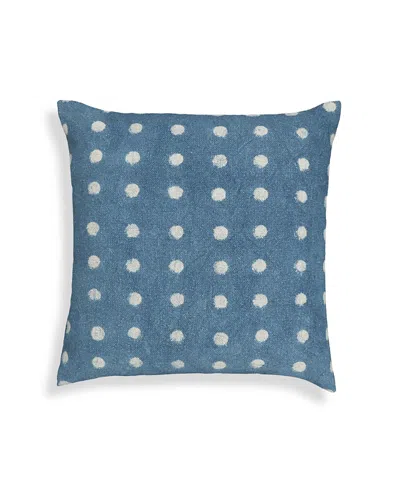 Tov Furniture Cotton 20 Inch Square Accent Pillow In Blue