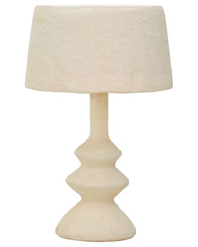 Tov Furniture Cotton Mache Table Lamp In Cream