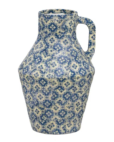 Tov Furniture Cotton Mache Vase In Blue