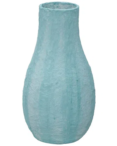 Tov Furniture Cotton Mache Vase In Blue