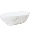 Tov Furniture Crag Concrete Coffee Table In White
