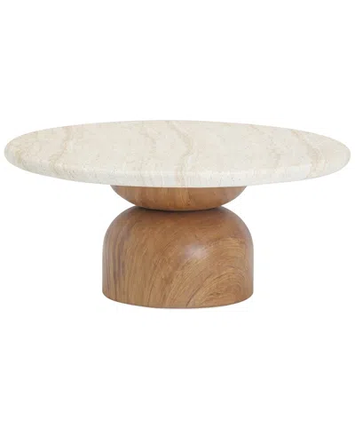 Tov Furniture Cynthia Concrete Indoor/outdoor Coffee Table In Multi